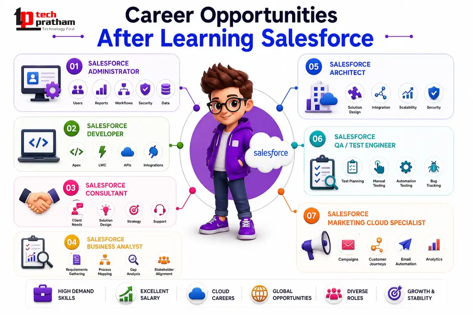 Career Opportunities After Learning Salesforce – Top Jobs, Roles, Skills, and Career Growth